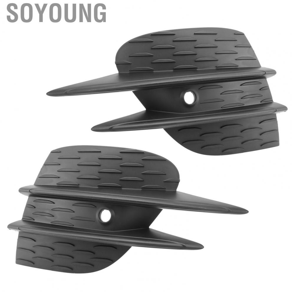 Soyoung Fog Light Frame  2138858904 Front Bumper Lower Right Grille Cover Trim Perfect Fit Shockproof Durable for E‑Class W213 AMG Line 2020‑2023 Facelift