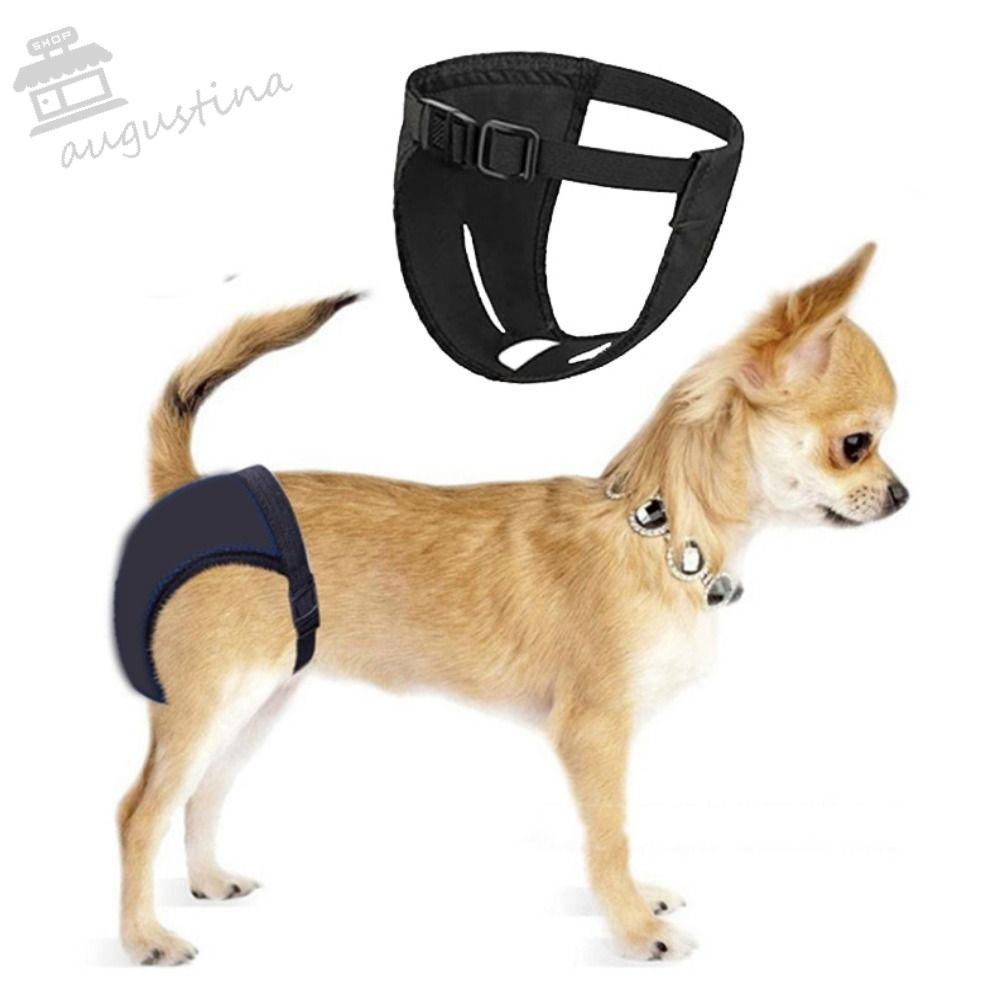 AUGUSTINA Quần Lót Sinh Lý Mềm Mại Co Giãn Thoải Mái Kèm 3 Đệm Vệ Sinh Thay Thế Tiện Dụng Cho Cún Cưng