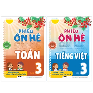Sách Combo Phiếu ôn hè Toán và Tiếng Việt Lớp 3