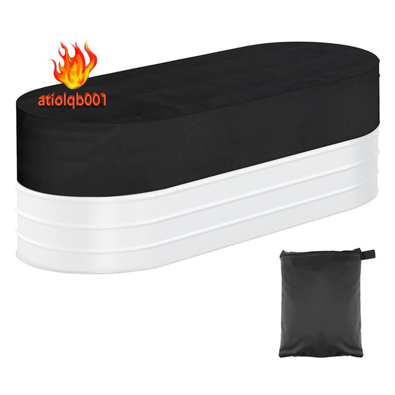 Vỏ Bọc Bể Bơi Hình Oval Bằng Vải Oxford 420D Chống Thấm Nước Kèm Túi Đựng Tiện Dụng