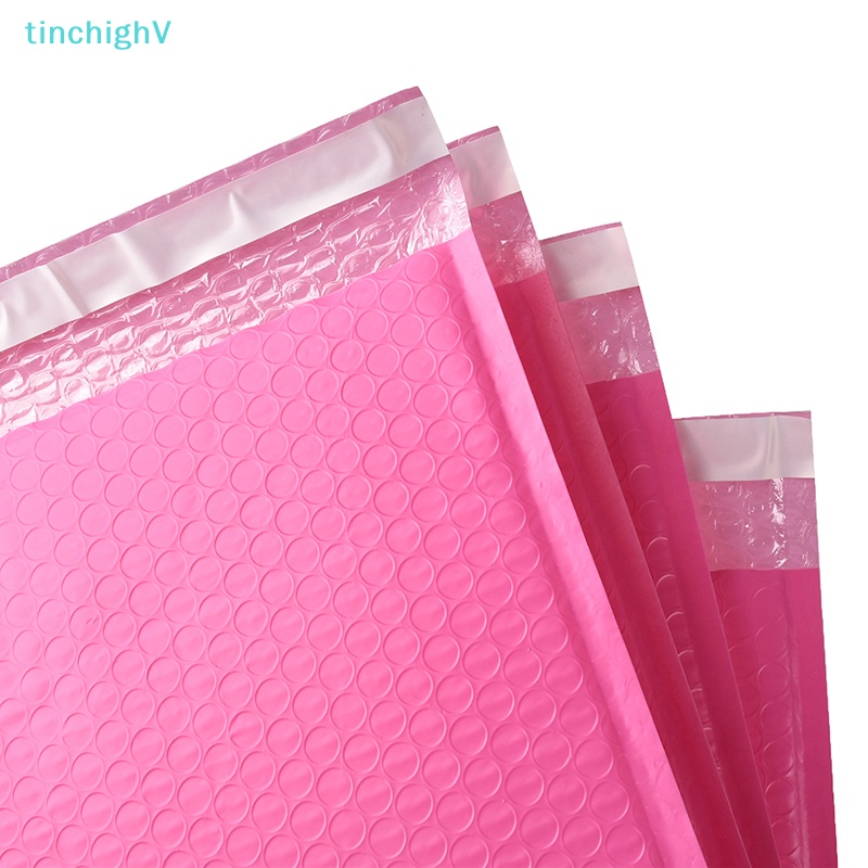 [TinchighV] Set 10 Túi Bong Bóng Đỏ Hồng Tự Đóng Gói Hàng Bảo Vệ Chống Rơi Bền [Hàng Mới]