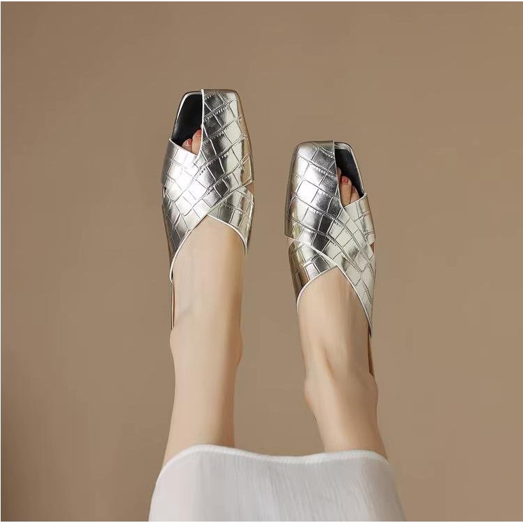 Giày Sandal Đế Bằng Thời Trang Dành Cho Nữ