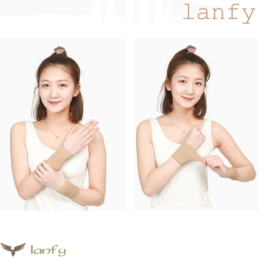 LANFY Băng Quấn Cổ Tay Bằng Polyurethane Co Giãn Thoáng Khí Thoải Mái