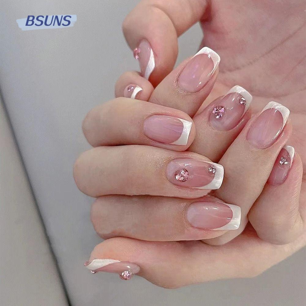 BSUNS Móng Tay Giả Che Phủ Toàn Diện Phong Cách Pháp