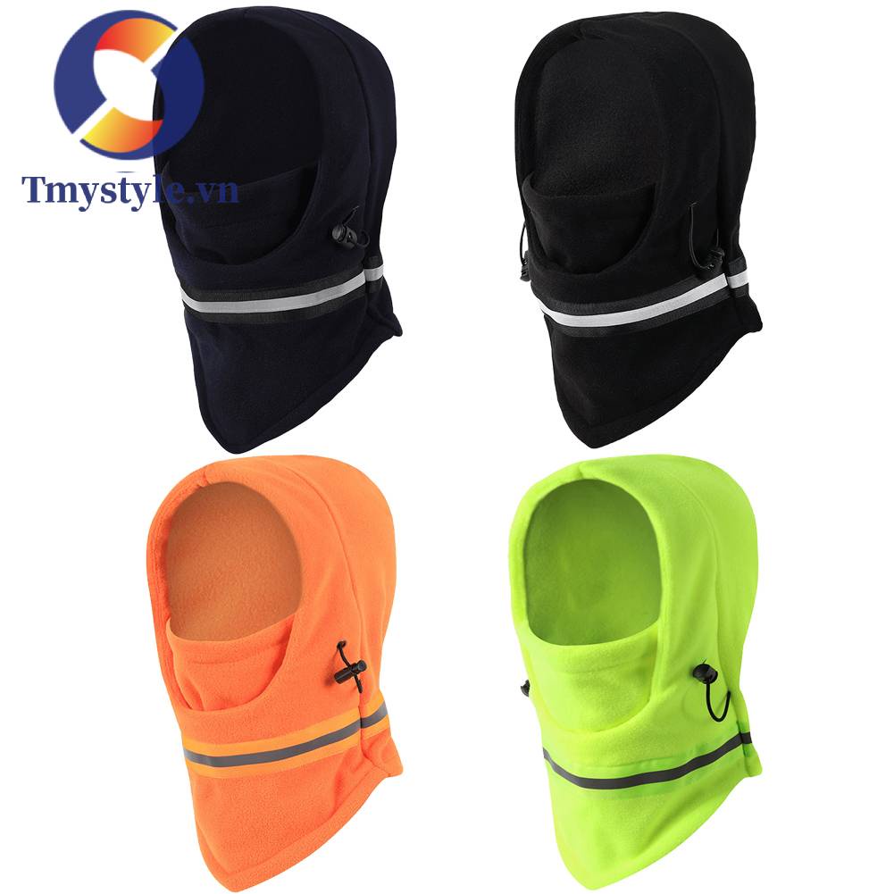 Mũ Balaclava Lót Lông Cừu Giữ Ấm Thời Trang Mùa Đông Cho Nam Và Nữ