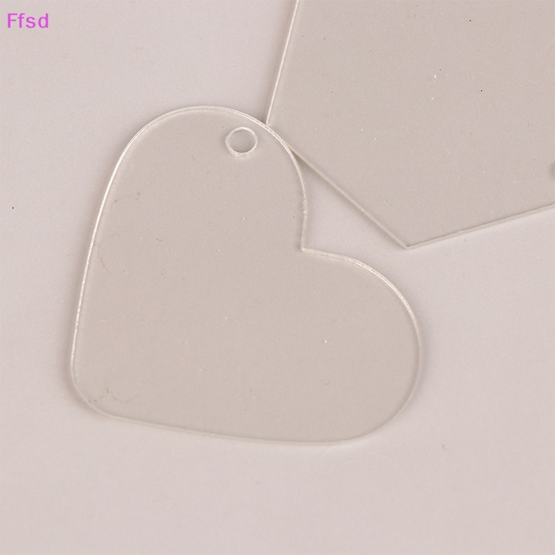 Bộ 5 / 10 / 15 Móc Khóa Trong Suốt Lấp Lánh Diy