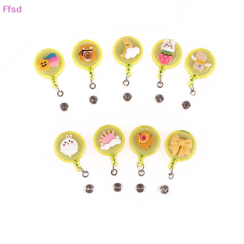 {Ffsd} Giá Đỡ Thẻ Id Huy Hiệu Hoạt Hình Dễ Dàng Cuộn Lại Có Thể Thu Vào Cho Học Sinh Y Tá / Văn Phòng Bán Chạy * Bán