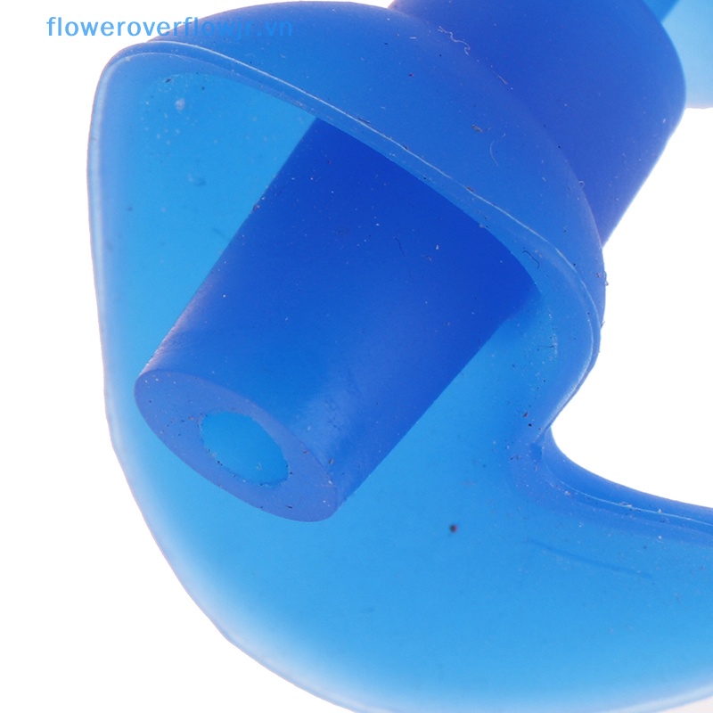1 Cặp Nút Bịt Tai Bằng Silicon Mềm Bền Chống Nước Kết Cấu Tinh Tế Cổ Điển