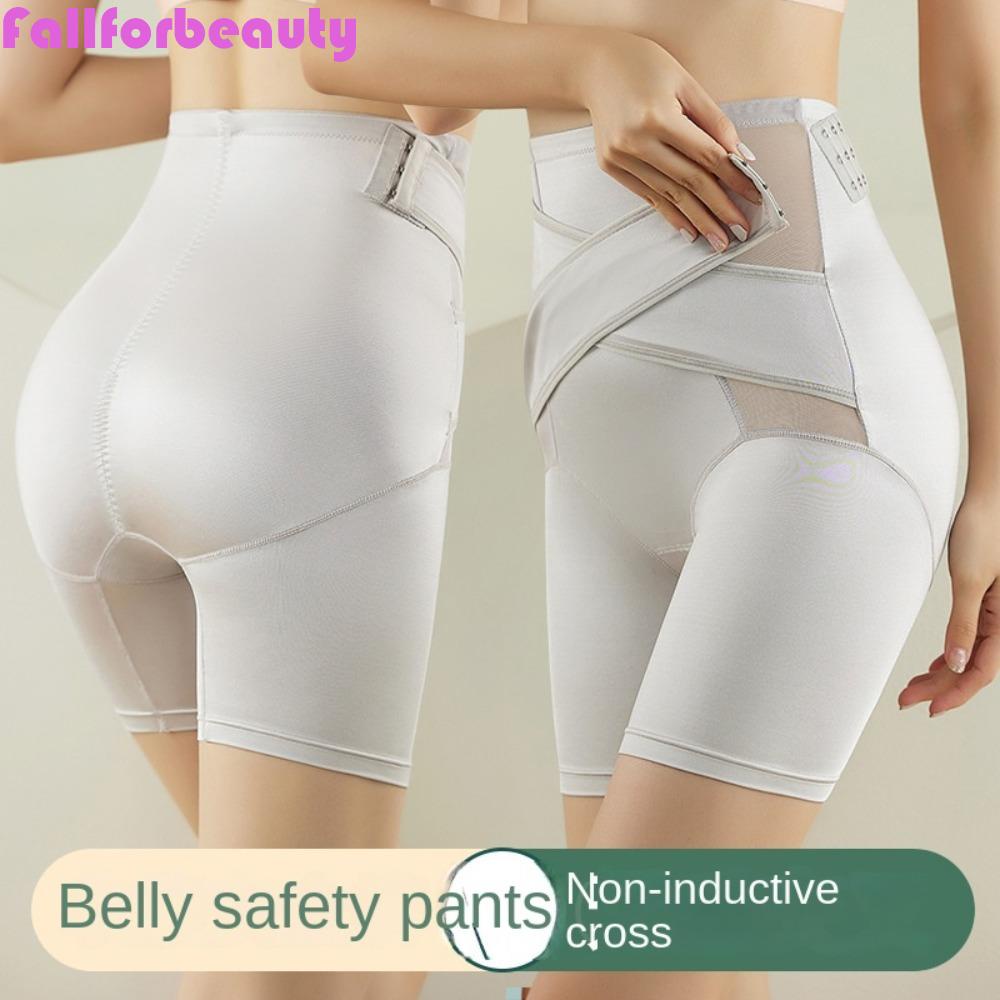 FALLFORBEAUTY Quần Lót Dây Chéo Lưng Cao Thoáng Khí Định Hình Bụng Cho Phụ Nữ Sau Sinh