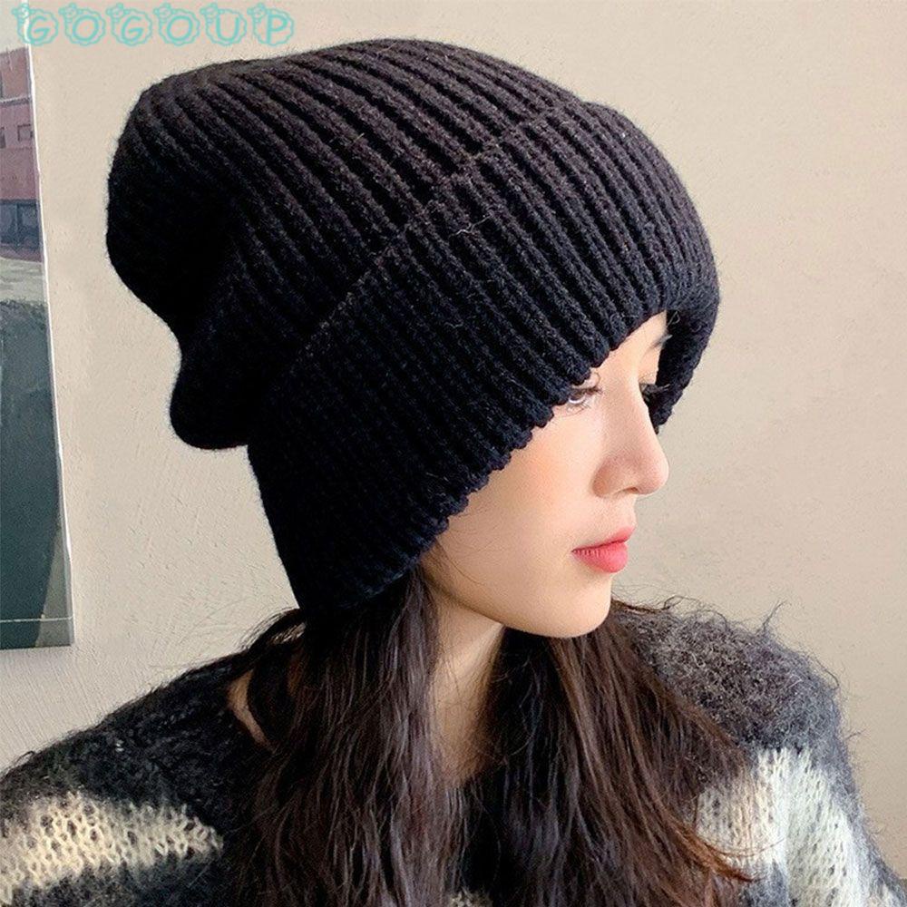 GOGOUP Mũ Len Beanie Dễ Thương Hiện Có 5 Màu