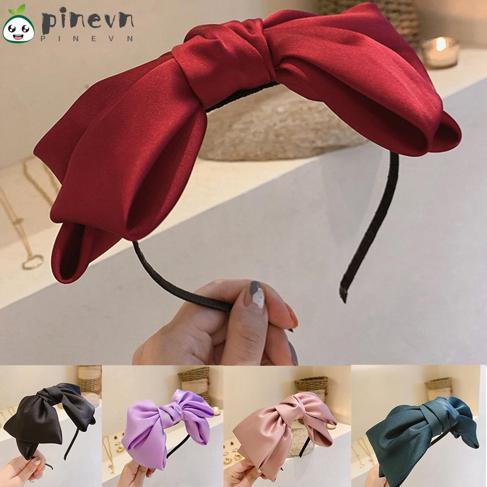 PINEVN Băng Đô Cài Tóc Thắt Nút Dễ Thương Phong Cách Retro Cho Nữ