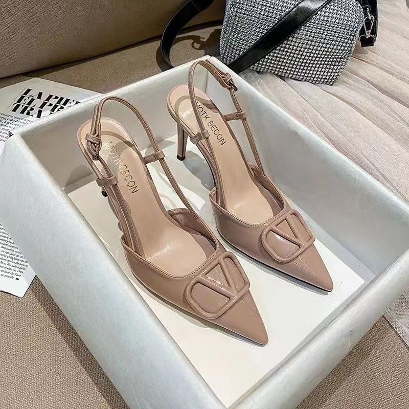 Sandal Cao Gót Mũi Nhọn Thiết Kế Mới Thời Trang 2023 Dành Cho Nữ