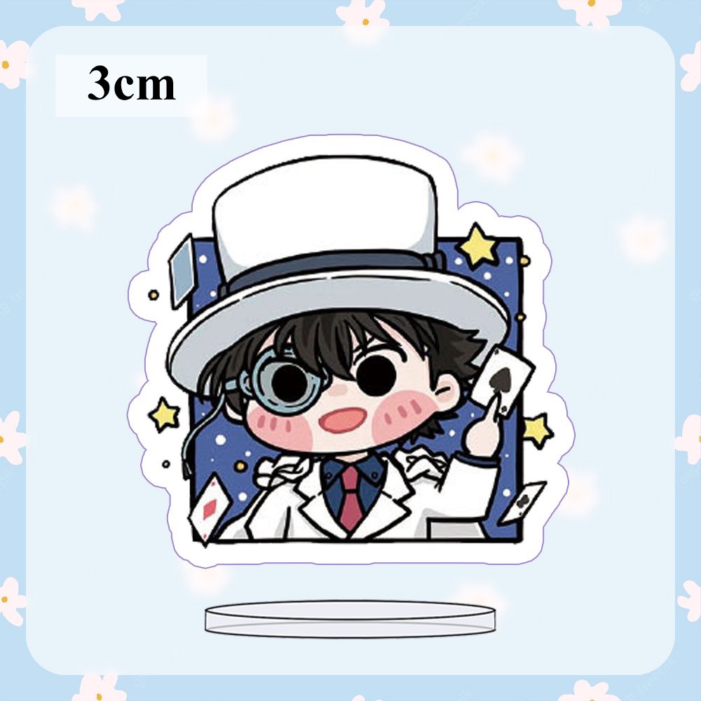 ( MINI 3cm ) Standee Detective Conan ver vuông cute Thám tử lừng danh anime mô hình chibi mica trưng bày