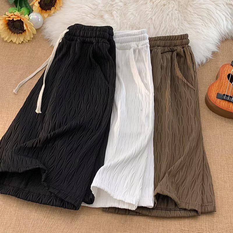 Quần Short Ống Rộng Phong Cách Retro Đường Phố Mỹ Thời Trang Mùa Hè Cho Nam