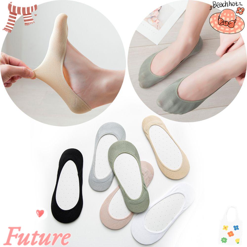 FUTURE Vớ Thuyền Bằng Silicone Siêu Mỏng Thấm Hút Mồ Hôi Chống Trượt Dành Cho Nữ