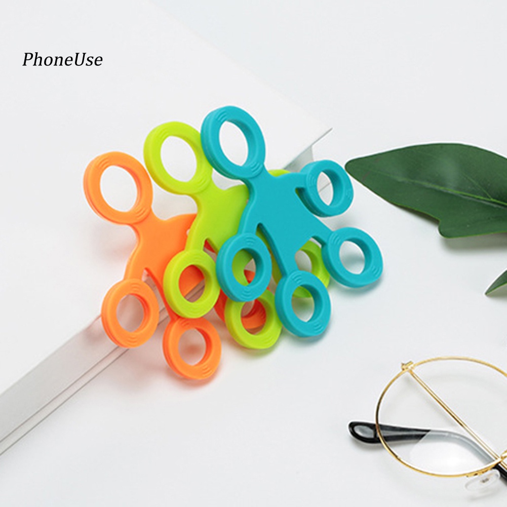 Vòng Tập Lực Tay 5 Ngón Bằng Silicone PU