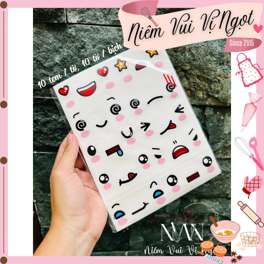 Tem Dán Trong Hình Biểu Cảm Dễ Thương