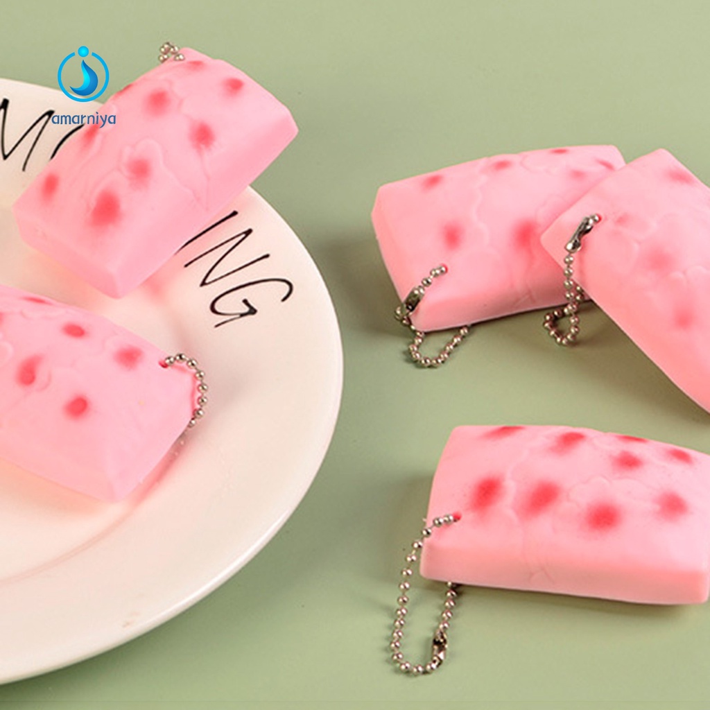 (Shop Amart) Đồ Chơi Bóp Hình Bánh Gạo Làm Từ TPR Mềm Mại Giúp Giải Tỏa Căng Thẳng