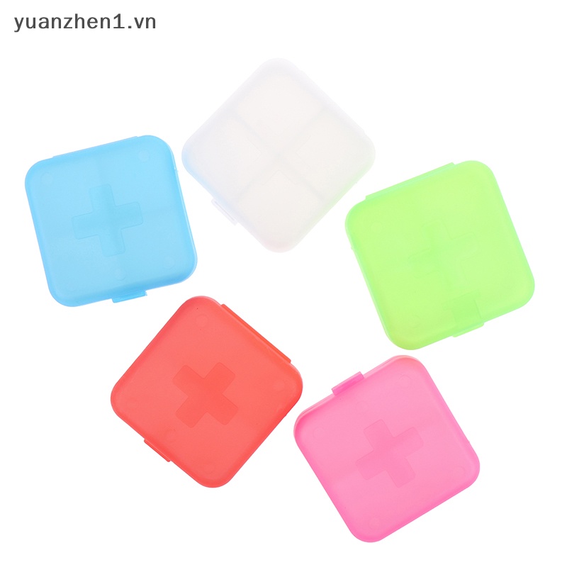 1 Hộp Đựng Thuốc Mini 4 Ngăn Tiện Lợi