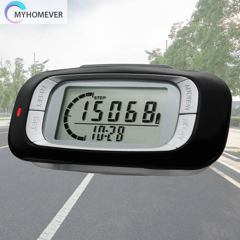 Đèn LED Đếm Bước Chân Màn Hình LCD 3D Cho Nam Nữ