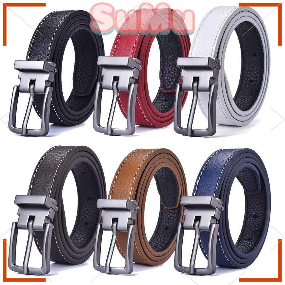 SUMU Thắt Lưng Da Mỏng Phong Cách Retro Cổ Điển Cho Bé