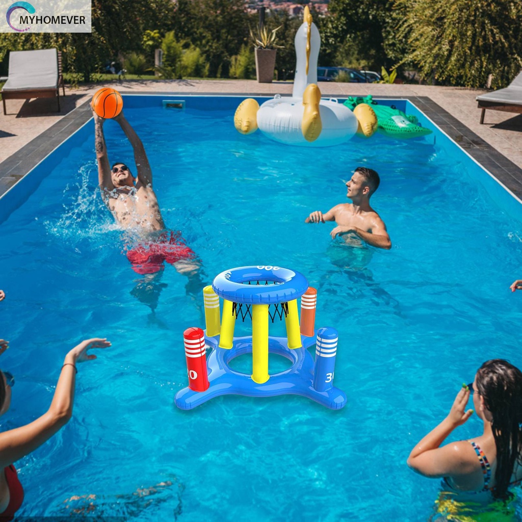 Đồ Chơi Ném Bóng Rổ Bơm Hơi Đứng Bằng PVC Dành Cho Trẻ Em Và Người Lớn