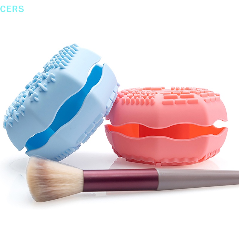 Dụng Cụ Làm Sạch Cọ Trang Điểm Bằng Silicon Mềm Có Thể Gập Lại