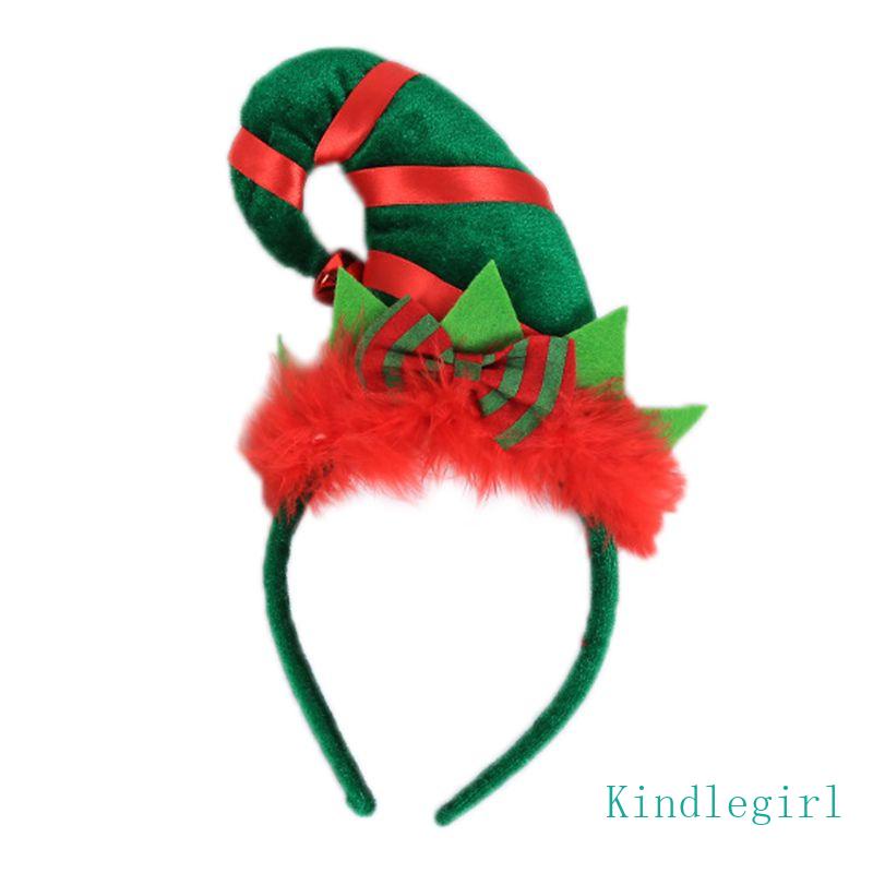 Cài Tóc Hình Nón Giáng Sinh Màu Sắc Tương Phản Dành Cho Trẻ Em Và Người Lớn