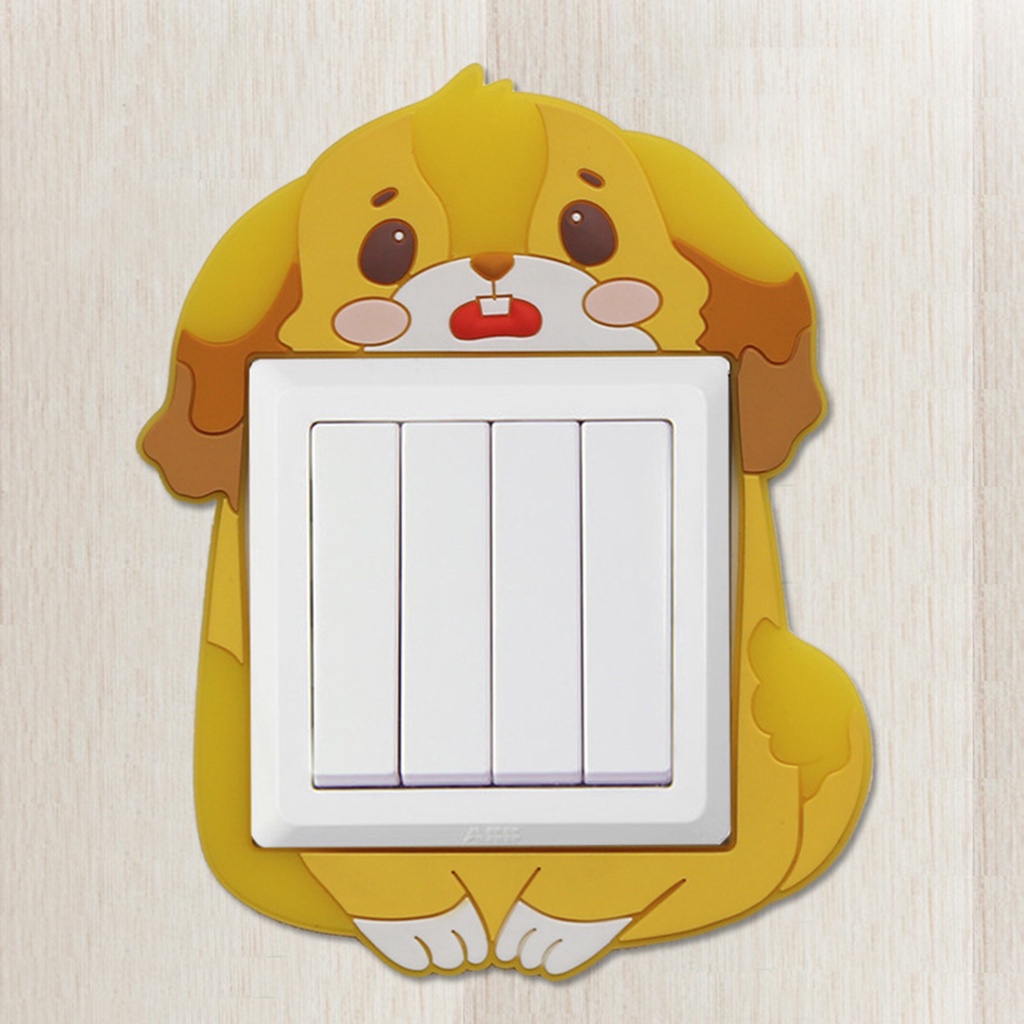 Miếng Dán Công Tắc Bằng PVC Chống Thấm Nước Màu Dạ Quang Dễ Thương Trang Trí Nhà Cửa