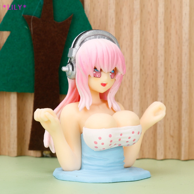 Lily Lắc ngực cô gái trang trí sexy dễ thương búp bê hình dạng đầy đặn Phụ Kiện Xe Hơi uuu