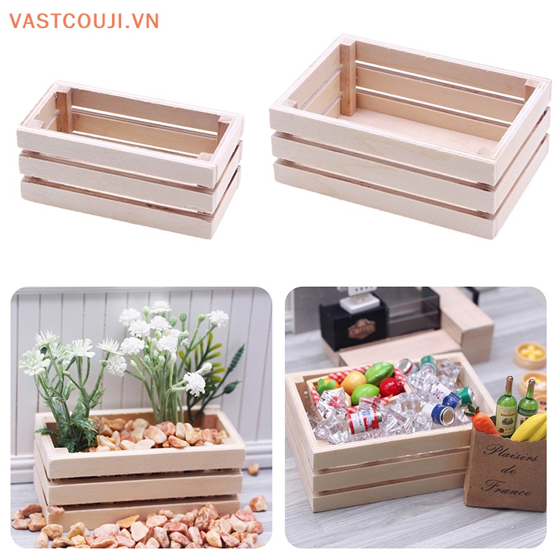 Giỏ Đựng Thức Ăn / Nước Uống Trang Trí Nhà Búp Bê Tỉ Lệ 1: 12