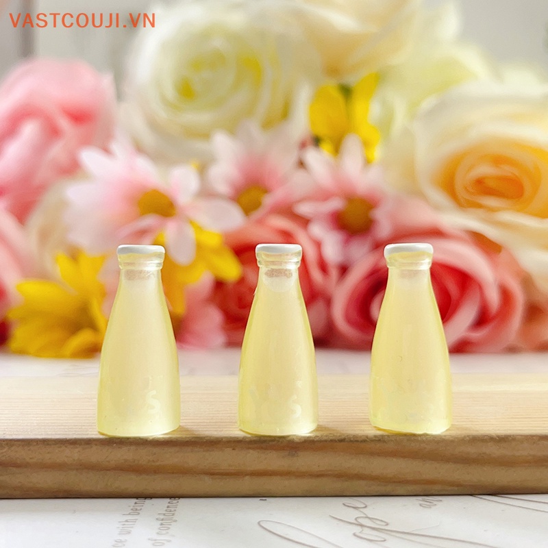 Bộ 5 Mô Hình Chai Kem VASTJI Mini Bằng Resin Màu Dạ Quang Trang Trí Điện Thoại DIY