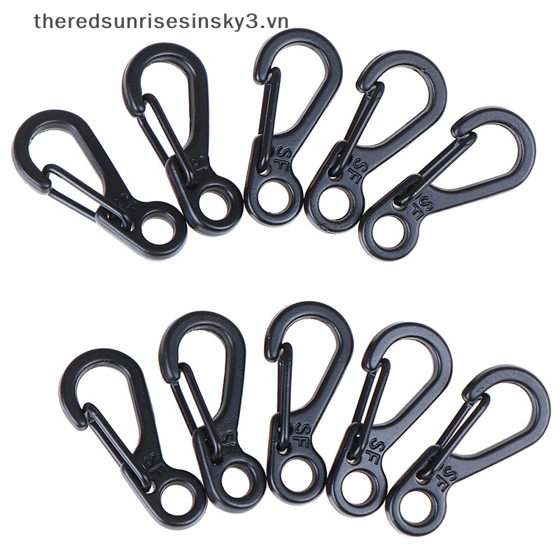 Set 10 Móc Khóa Carabiner Mini Thời Trang Dùng Cắm Trại