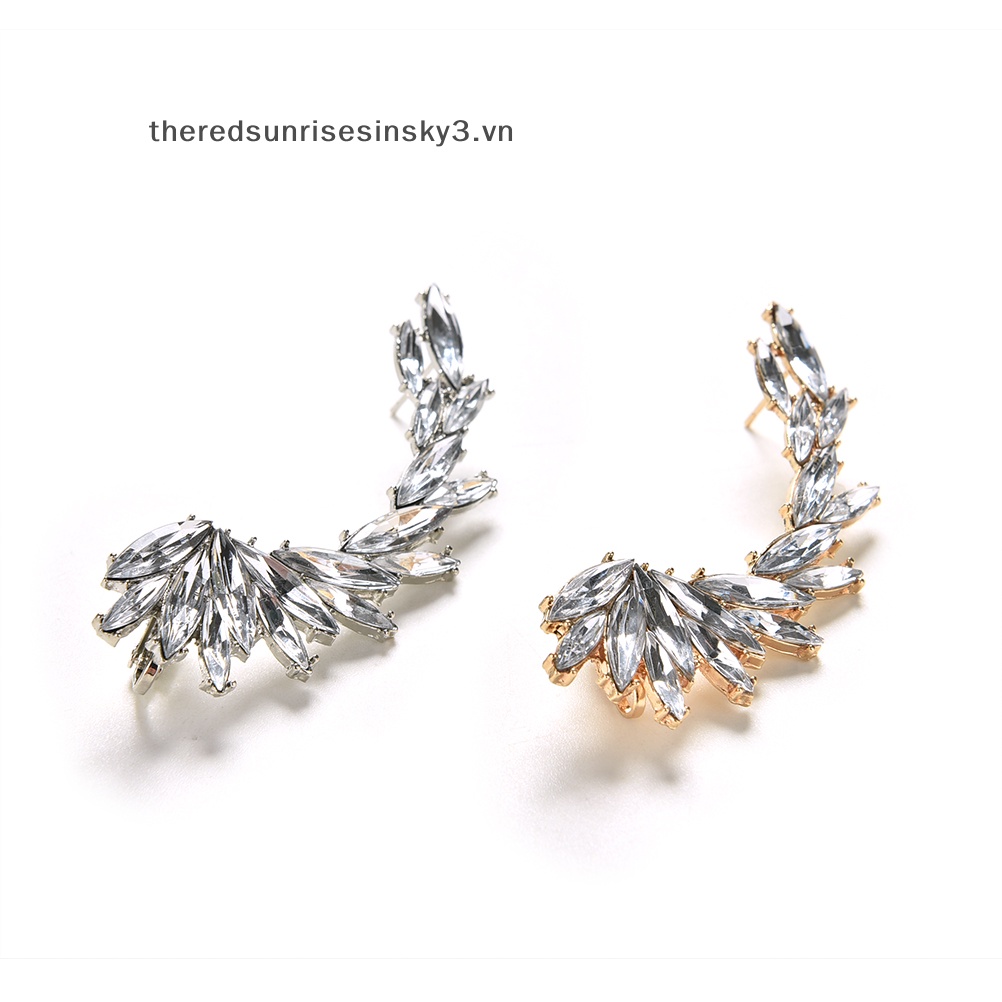 1x Khuyên Kẹp Vành Tai Đính Đá Thời Trang Cho Nữ