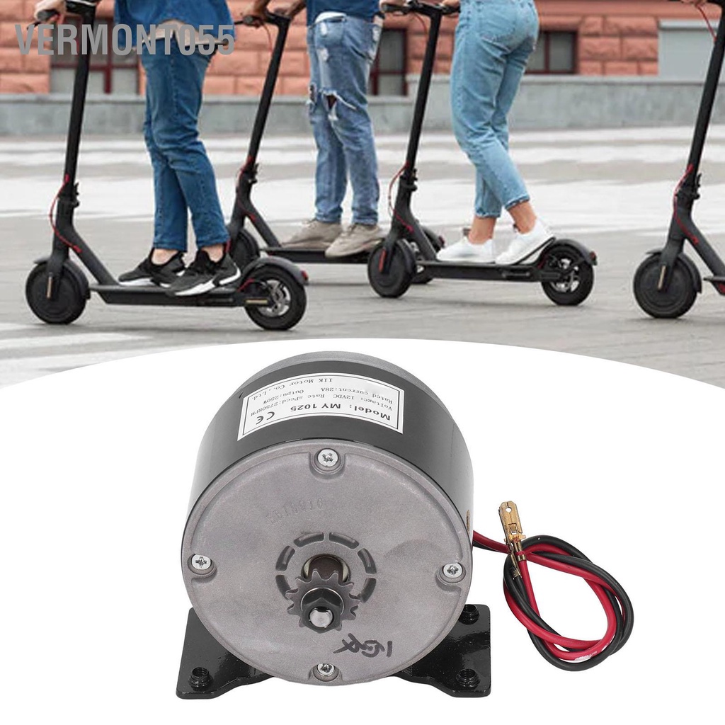 Vermont055 MY1025 12V 250W Động Cơ DC Chải Tốc Độ Cao 2750 Vòng/phút Điện Bằng Nhôm Hiệu Suất Cho Xe