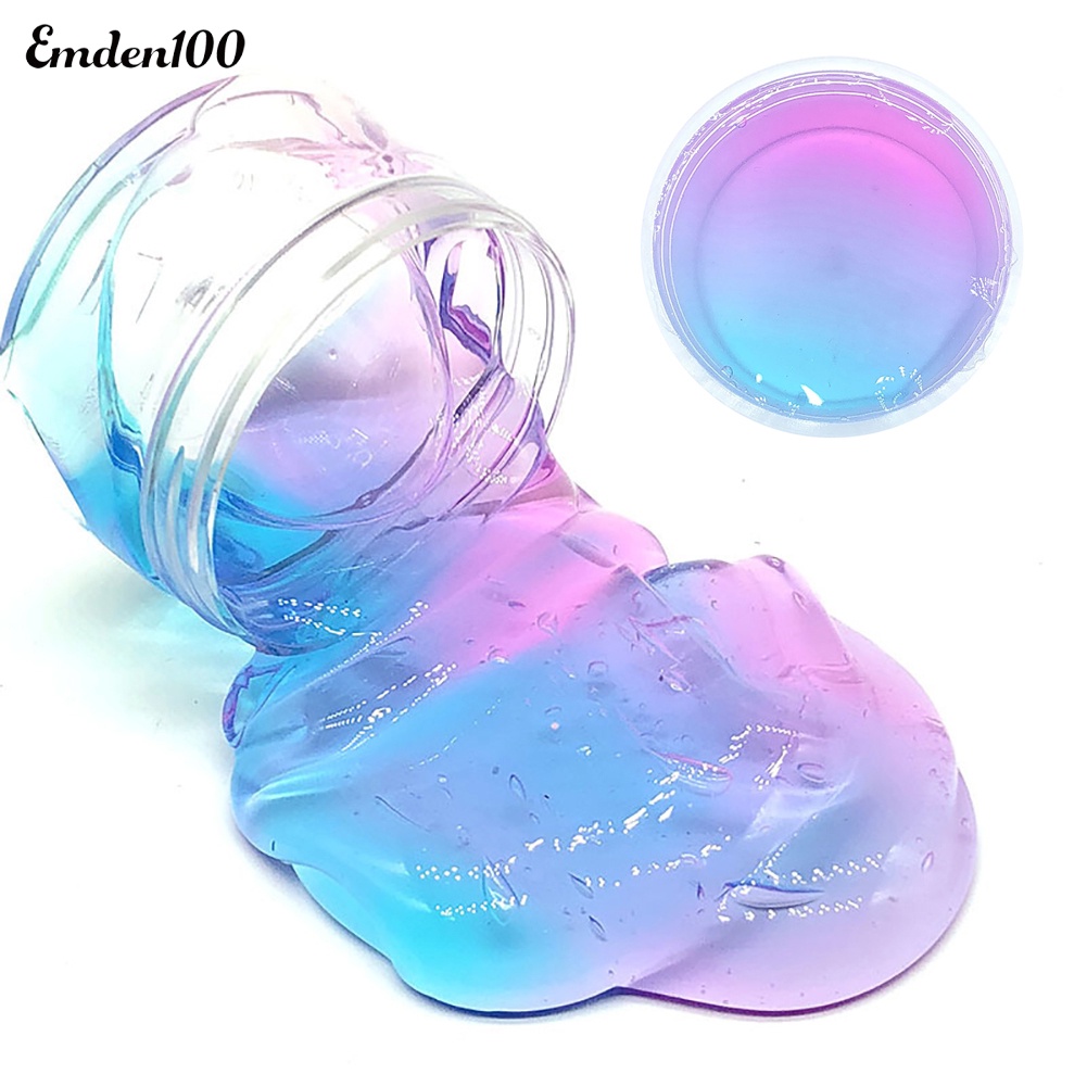 [EMDEN] Đồ Chơi Chất Nhờn Pha Lê Trong Suốt Đầy Màu Sắc Giảm Căng Thẳng Cho Trẻ Em