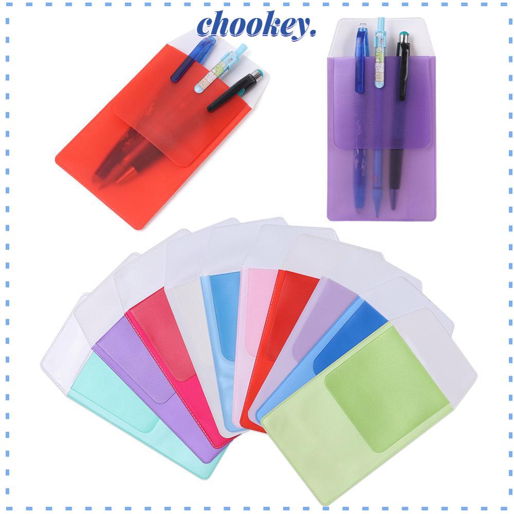 CHOOKEY Bộ 3 Túi Đựng Bút Nhiều Màu Sắc Ốp