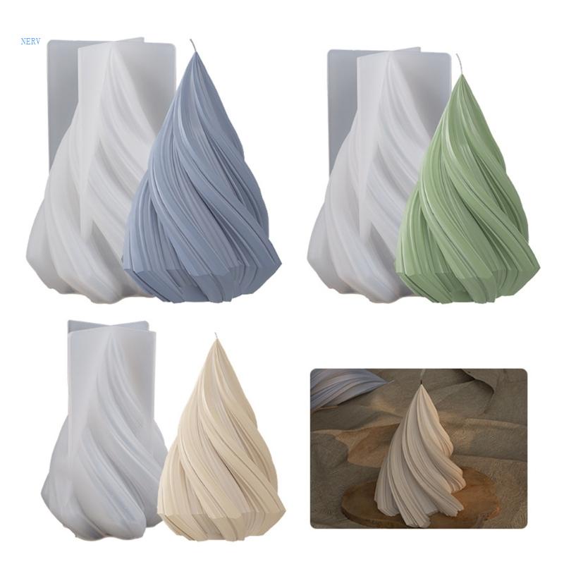 Khuôn Silicone Làm Nến Hình Nón Tiện Dụng