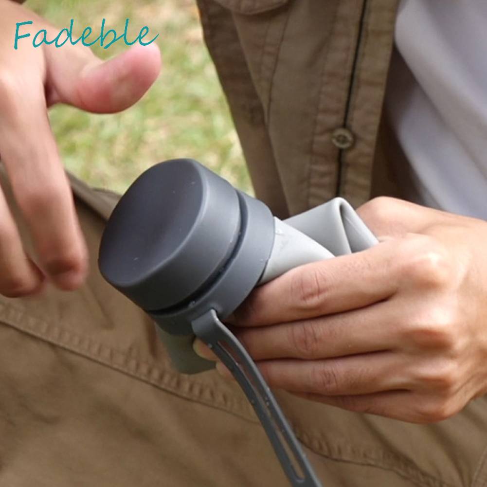 Bình Nước Silicone 580ML Có Thể Gấp Gọn Tiện Lợi Khi Đi Du Lịch