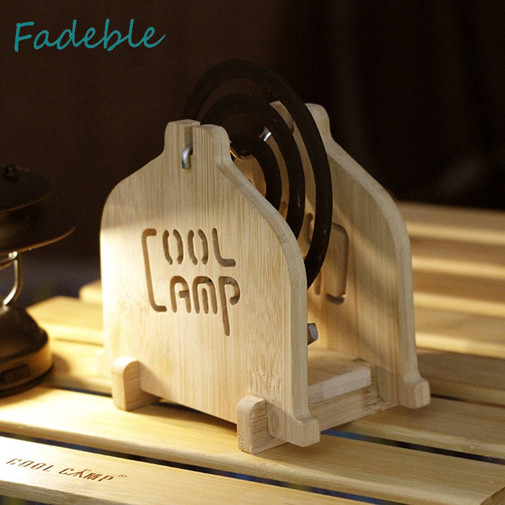 Giá Đỡ Nhang Muỗi Bằng Tre Phong Cách Cổ Điển Tiện Dụng Cho Cắm Trại