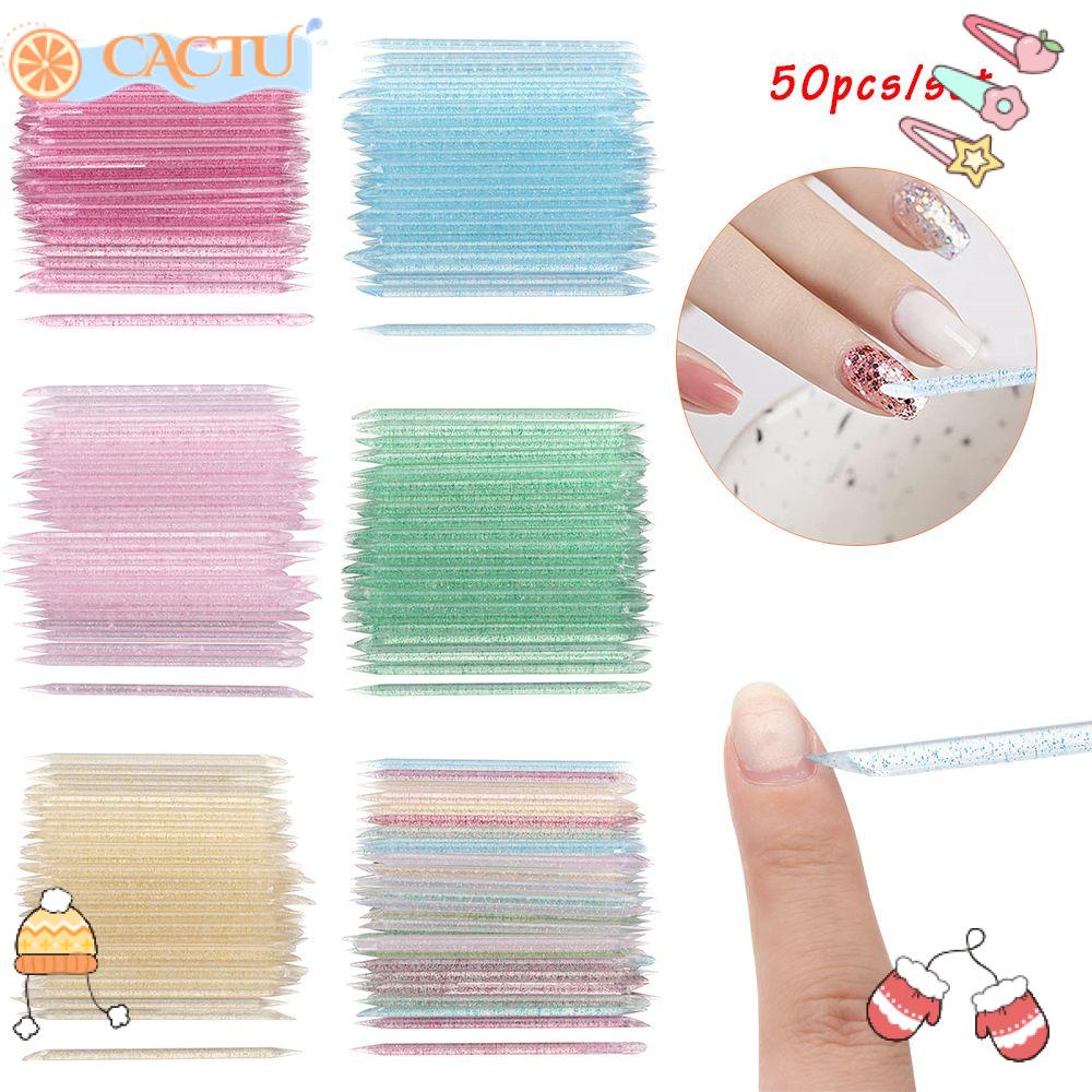 CACTU Bộ 50 Que Làm Móng Có Thể Tái Sử Dụng