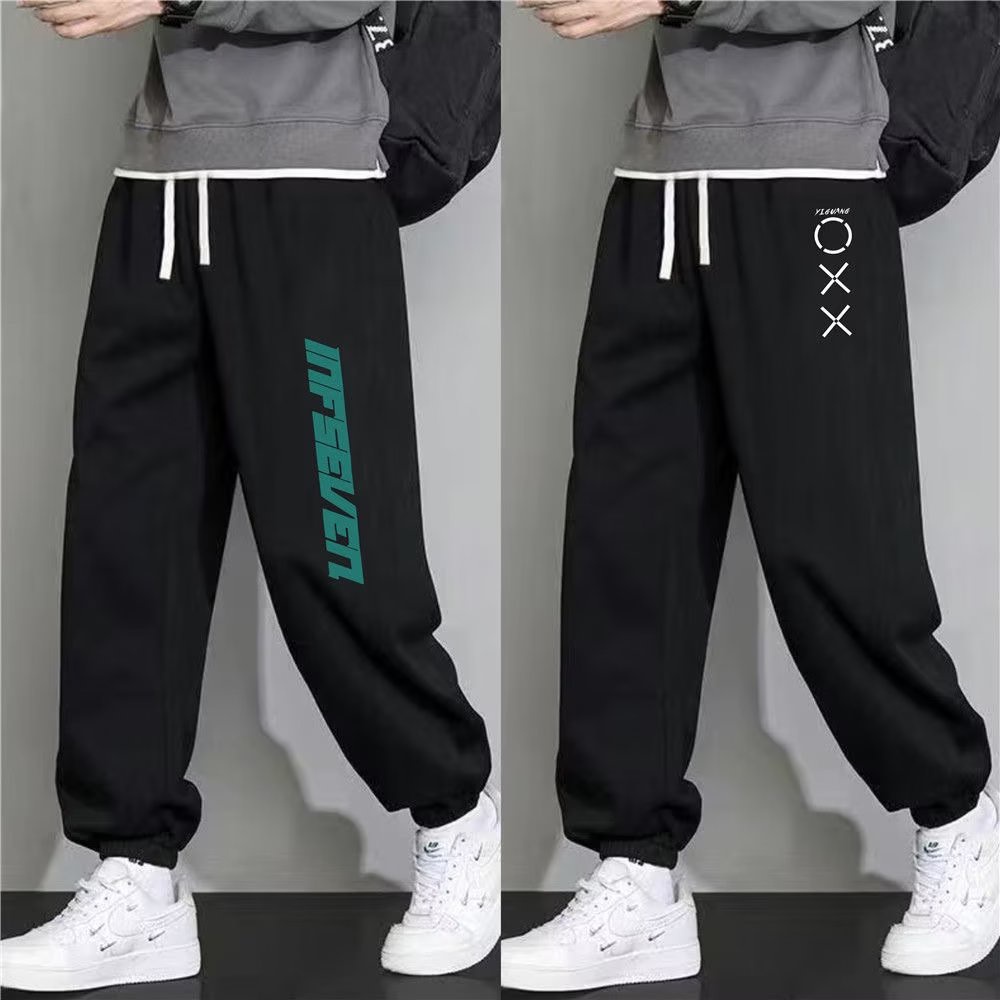 Quần Jogger Nam Màu Đen Size M-8XL Phong Cách Hàn Quốc