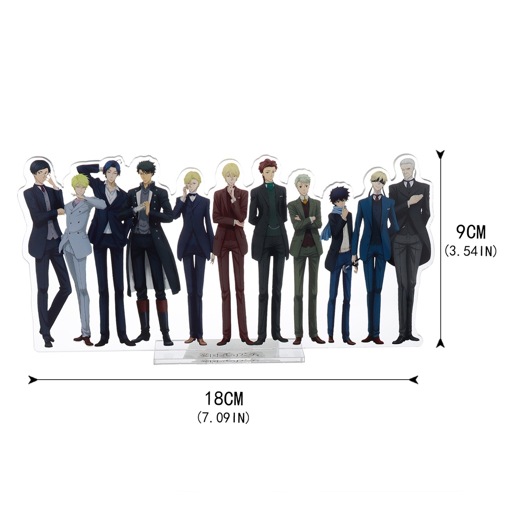 Mô Hình Nhân Vật MORIARTY THE PATRIOT Đứng Bằng Acrylic Để Bàn Trang Trí