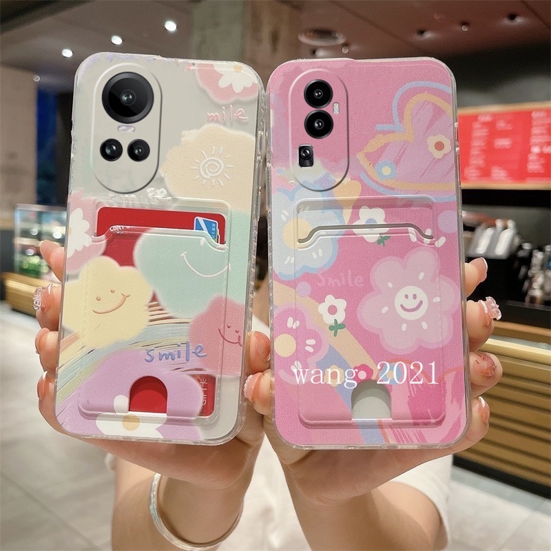 Ốp Điện Thoại TPU Silicon Mềm Có Ngăn Đựng Thẻ Cho OPPO Reno10 Pro + Plus 5G Reno 10 Reno10Pro + OPPO A78 4G 2023