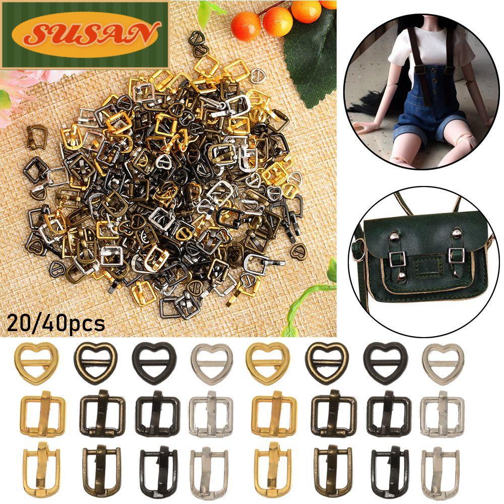 SUSANS 20 / 40 Khóa Túi Xách Hình Trái Tim Cho Búp Bê