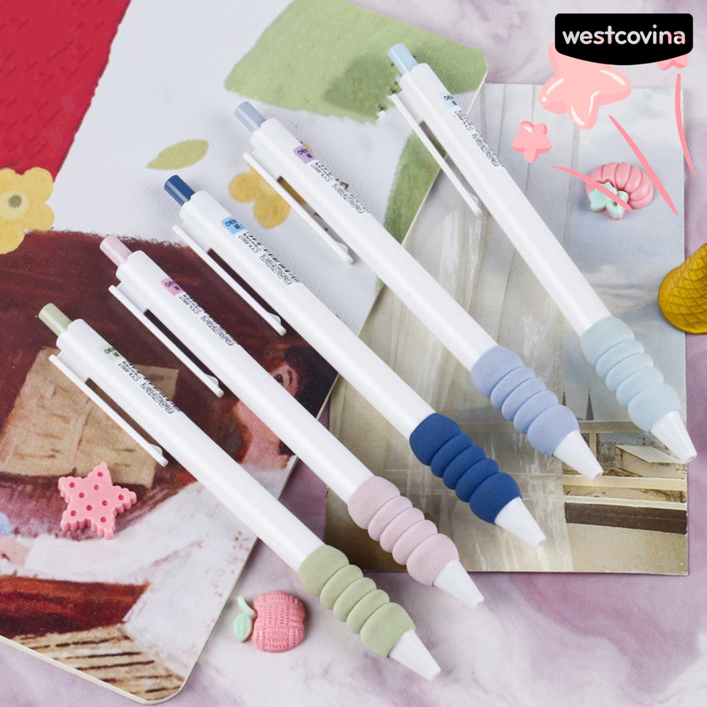 [WSTN]✎Set 5 Bút Mực Gel Nhanh Khô Mềm Mại Trọng Lượng Nhẹ