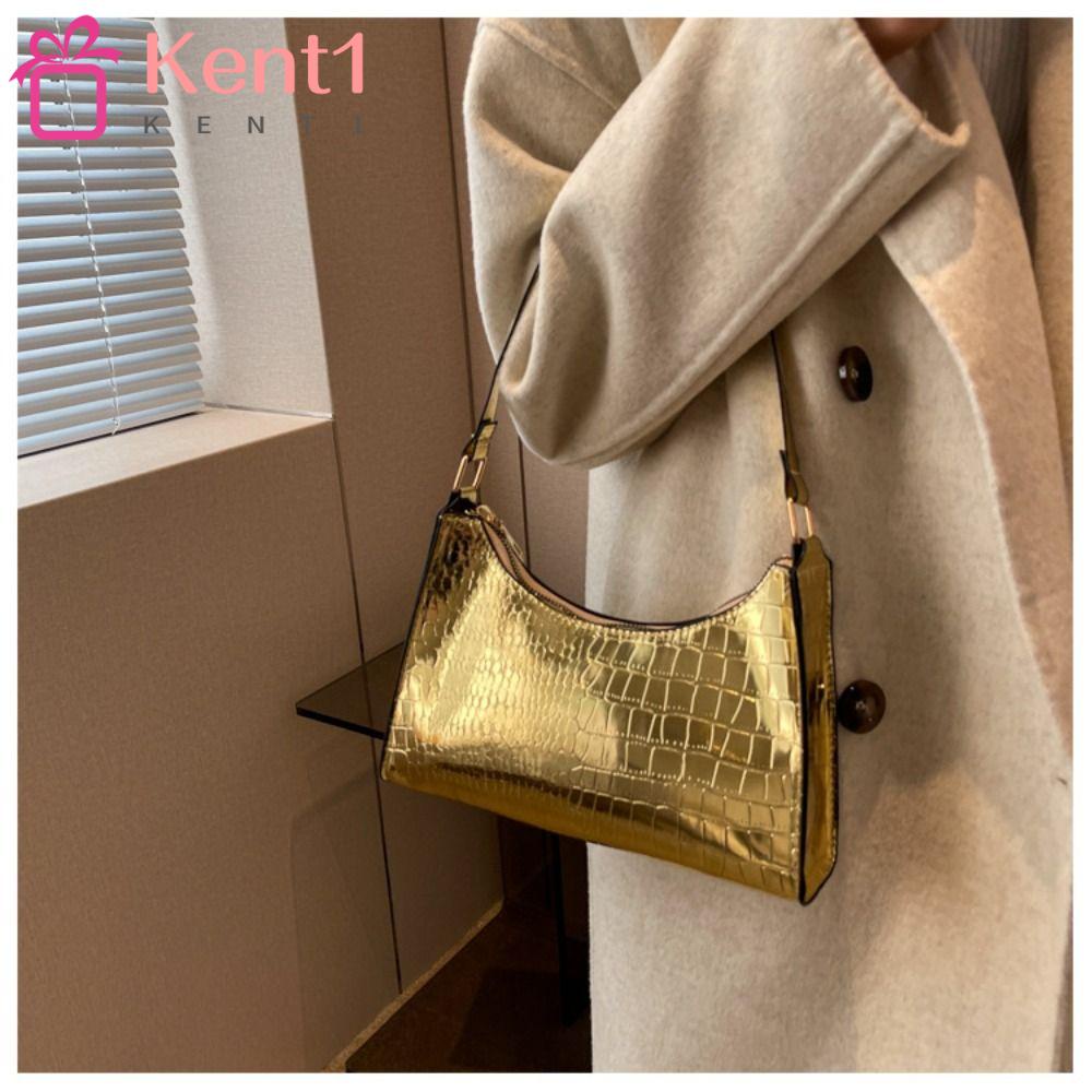 KENT1 Túi Xách Da Hình Vuông Màu Trơn Phối Dây Đeo Sợi Xích Phong Cách Cổ Điển Thời Trang Cho Nữ