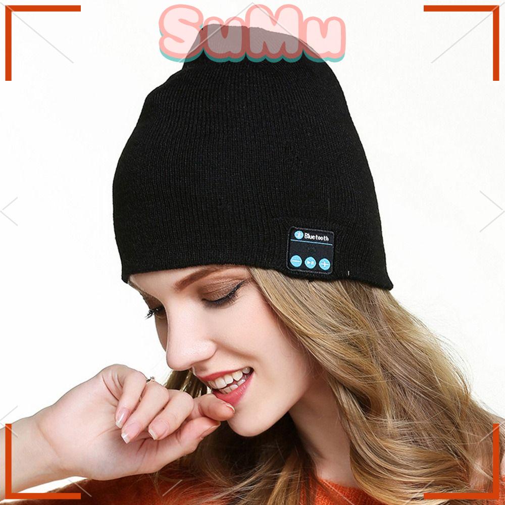 SUMU Mũ beanie Thể Thao Tích Hợp Tai Nghe Bluetooth 5.0 Có Thể Sạc Lại Bằng Cổng USB