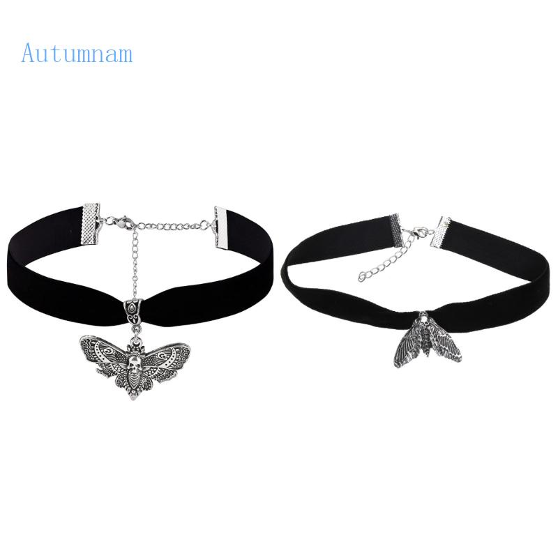Vòng Cổ Choker Dây Nhung Đen Phong Cách Gothic Punk Gợi Cảm Cho Nữ