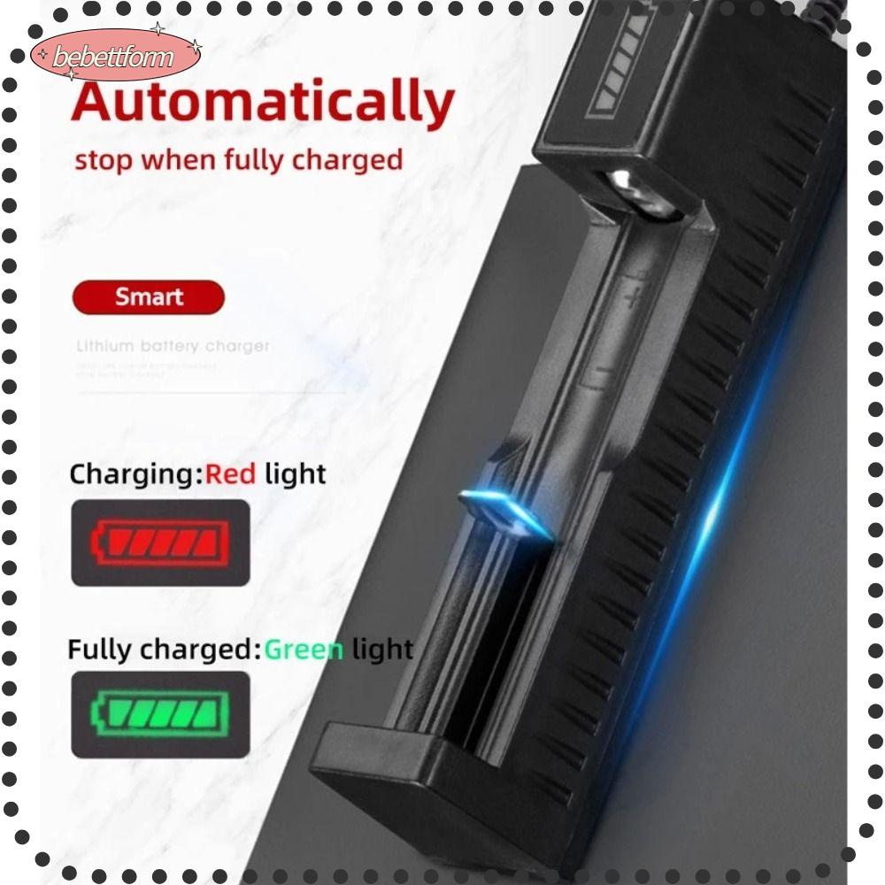 BEBETTERM Bộ Sạc Pin 18650 1 / 2 Khe Cắm USB Tiện Dụng